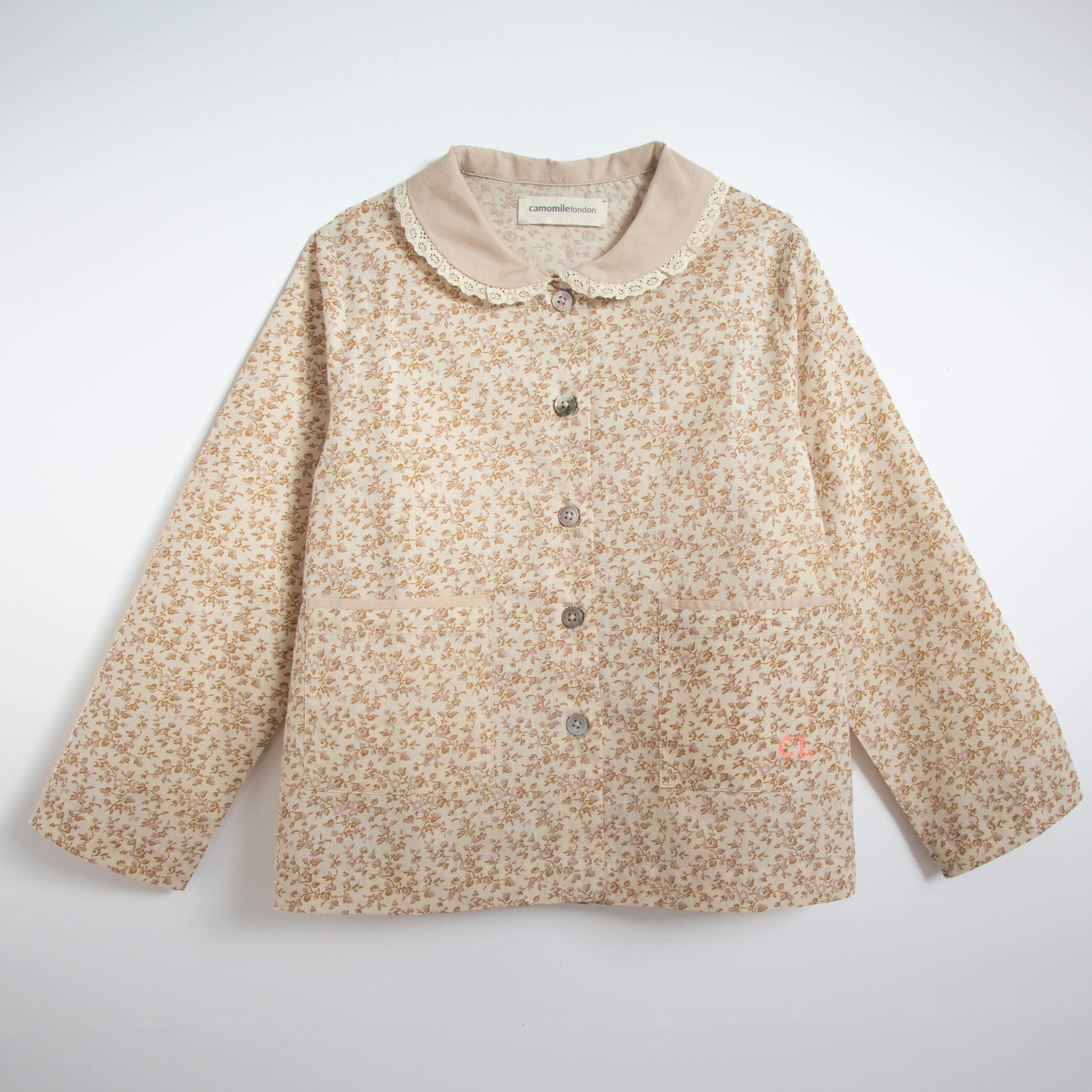 Anais Lace Collar Girls Pyjama Set