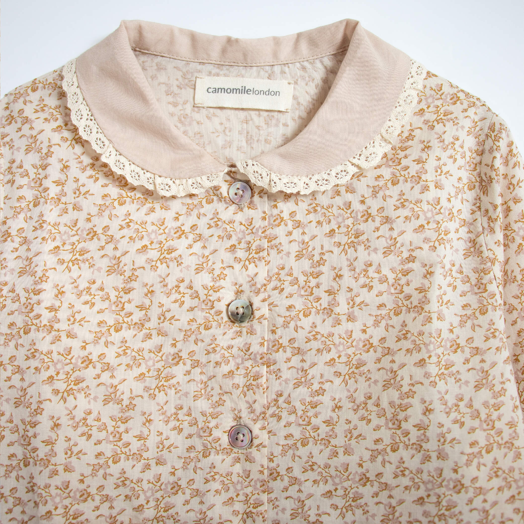 Anais Lace Collar Girls Pyjama Set