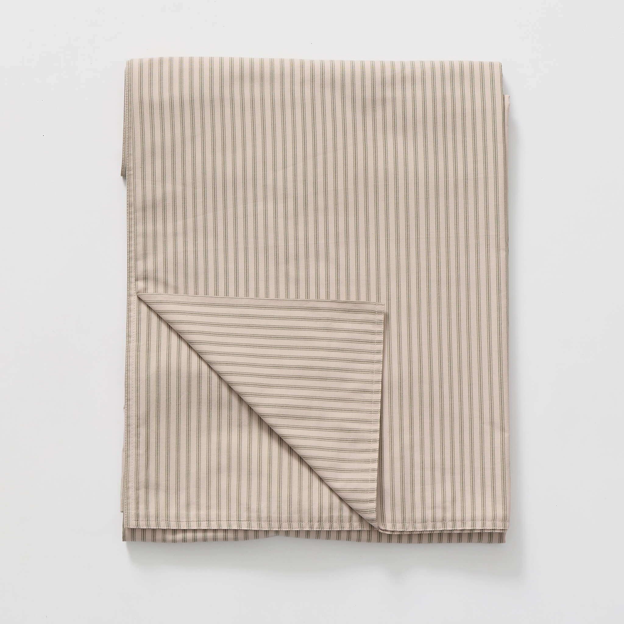 Ticking Stripe Pink/French Grey Duvet Cover