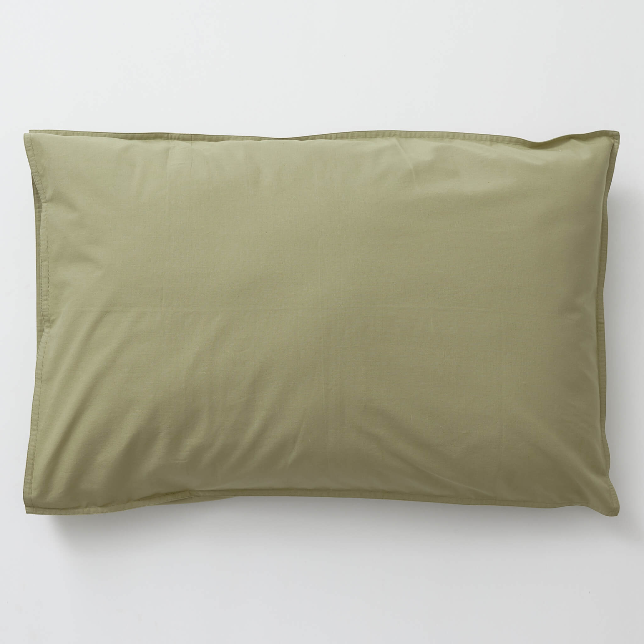 Cotton Pillowcase - Soft Olive