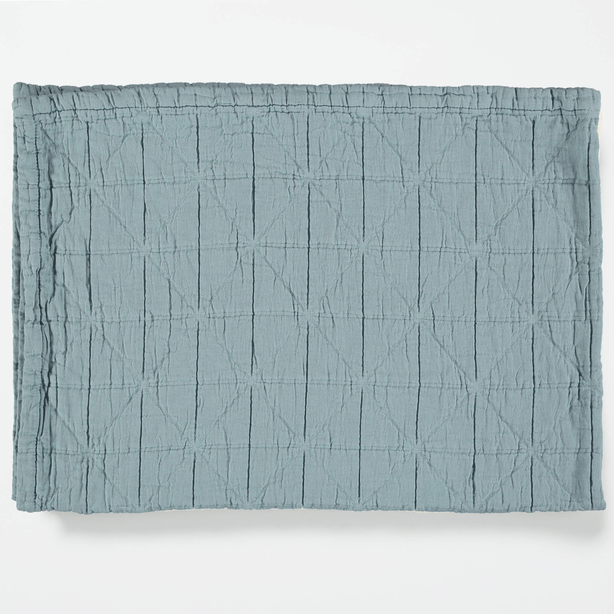 Diamond Soft Organic Cotton Blanket - Sky Blue
