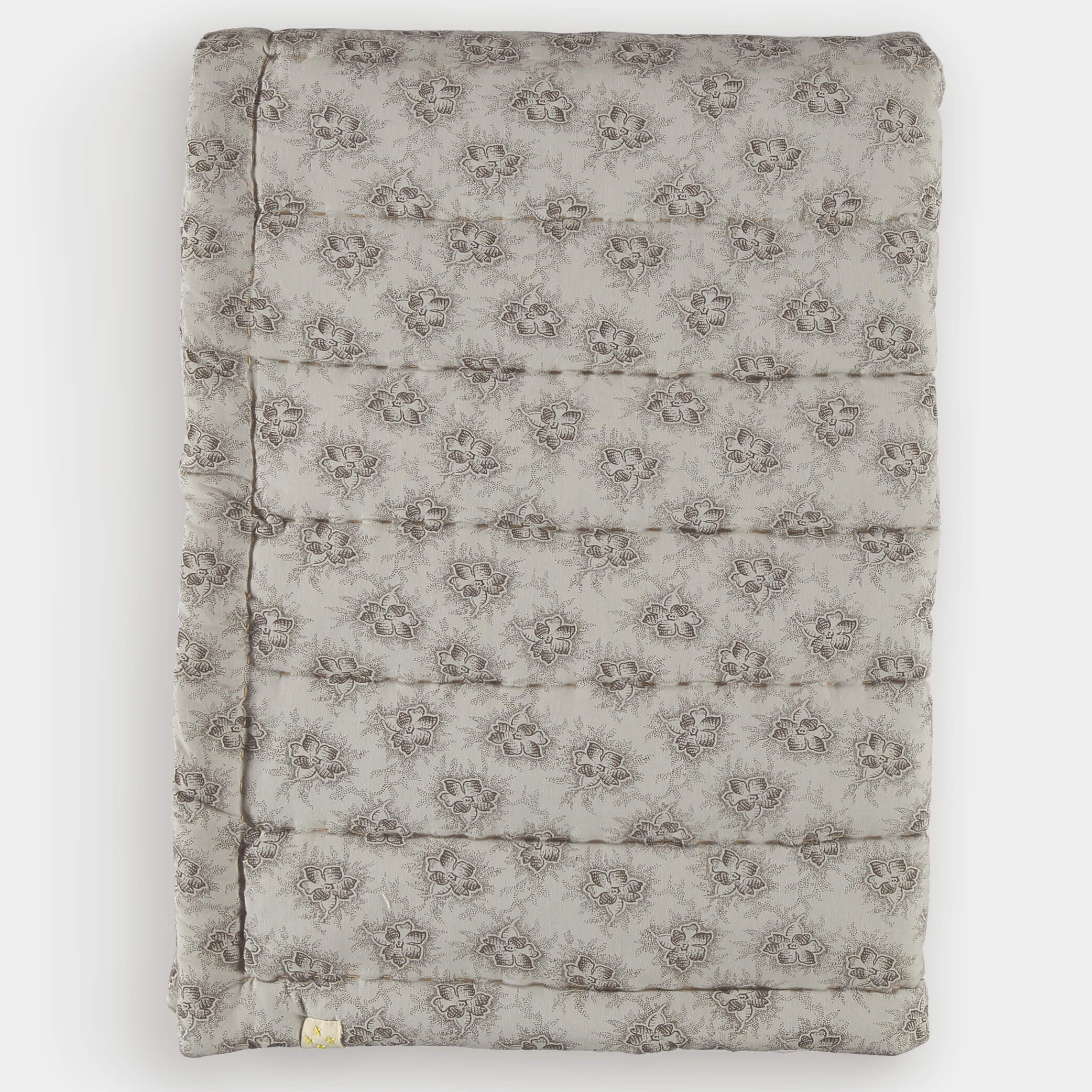 Spot Floral Chocolate Hand Quilted Blanket