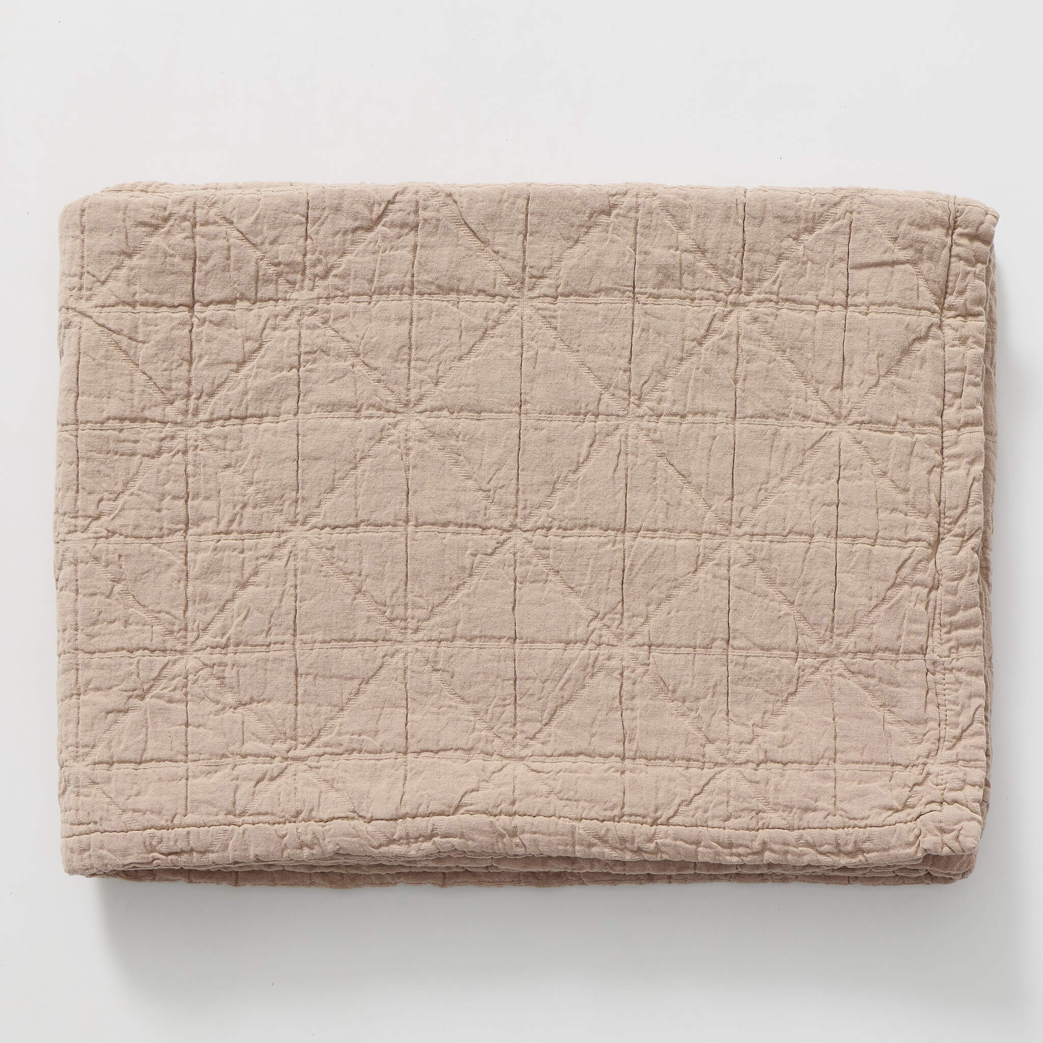 Diamond Soft Organic Cotton Blanket - Soft Rose