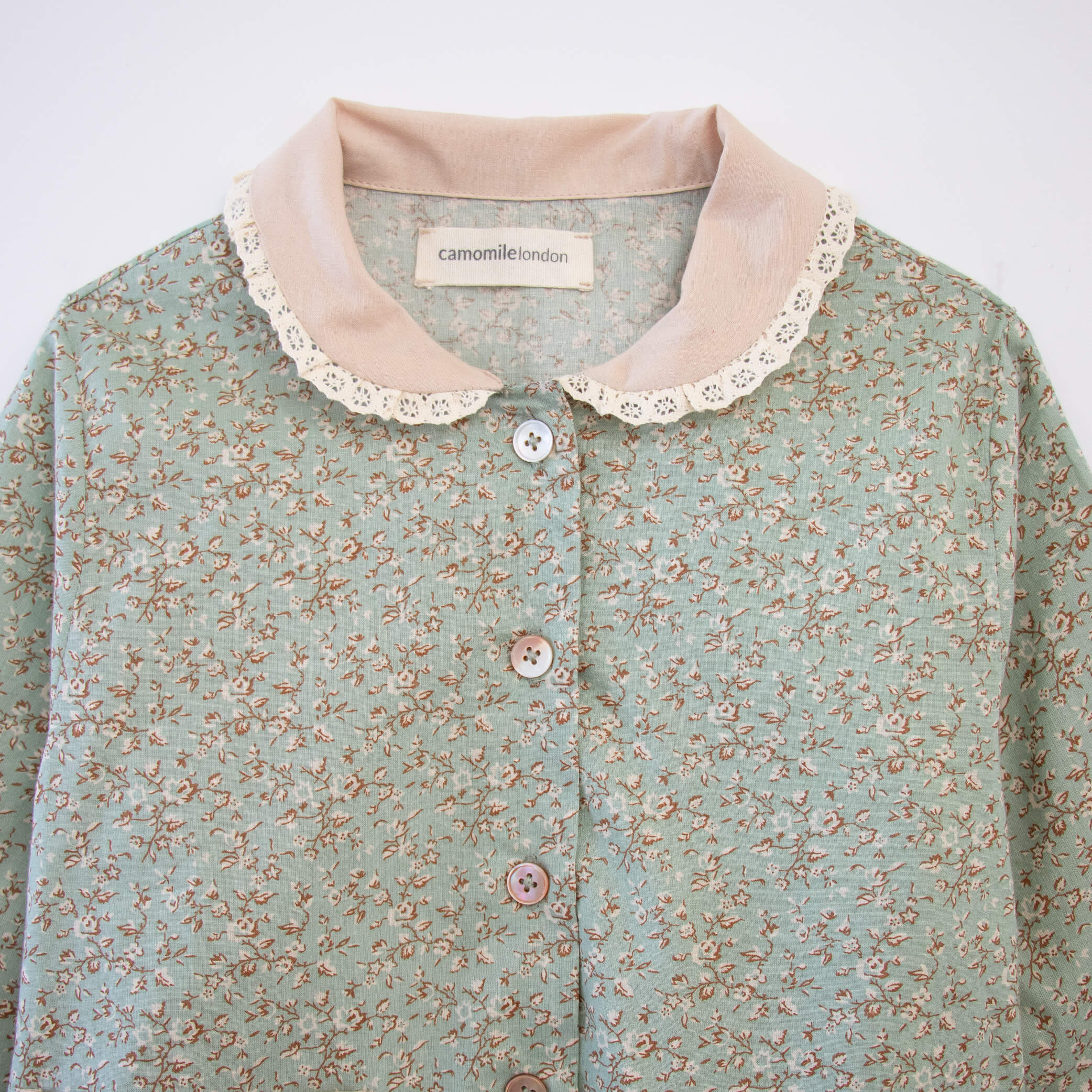 Chloe Lace Collar Girls Pyjama set