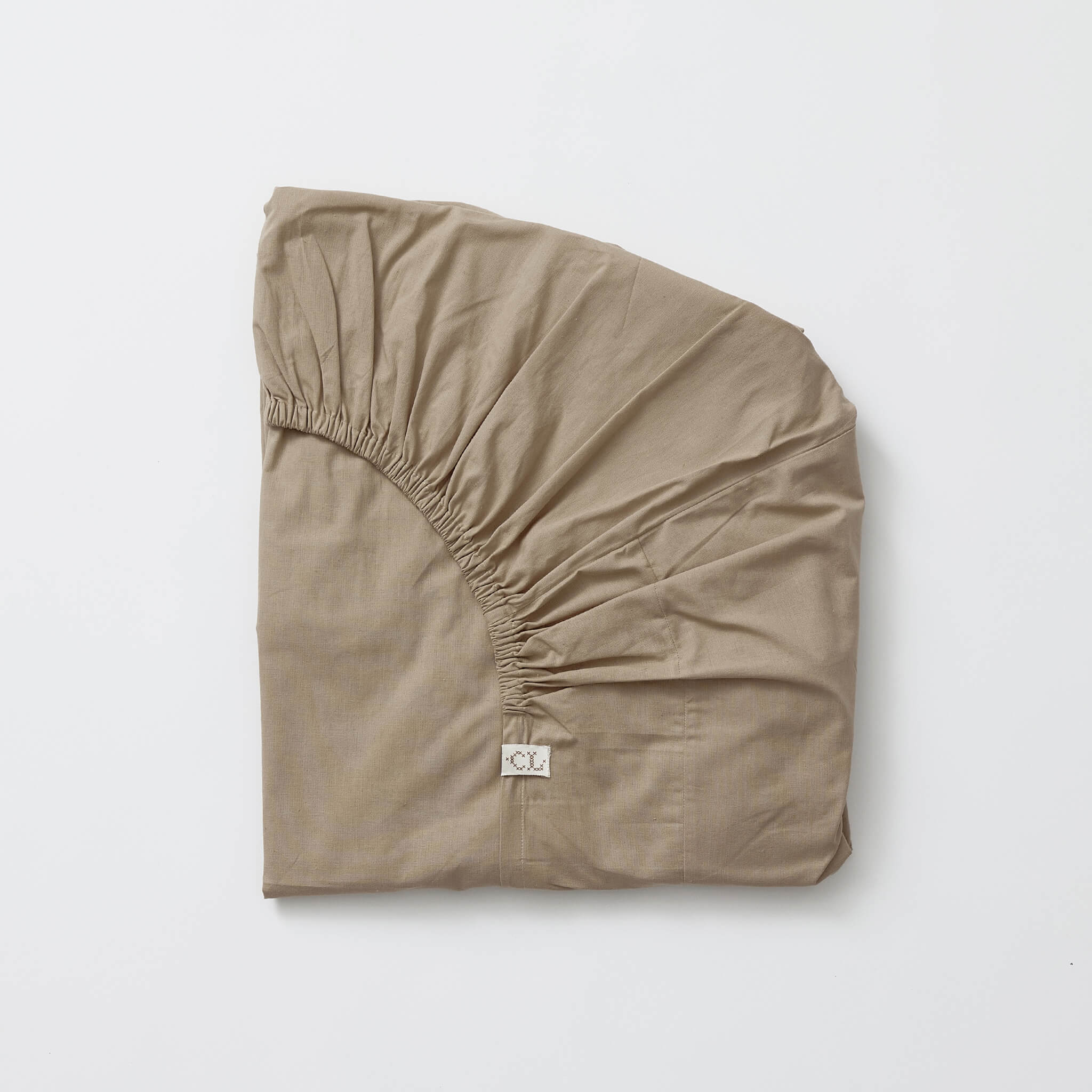 Cotton Fitted Sheet - Dusky Nude