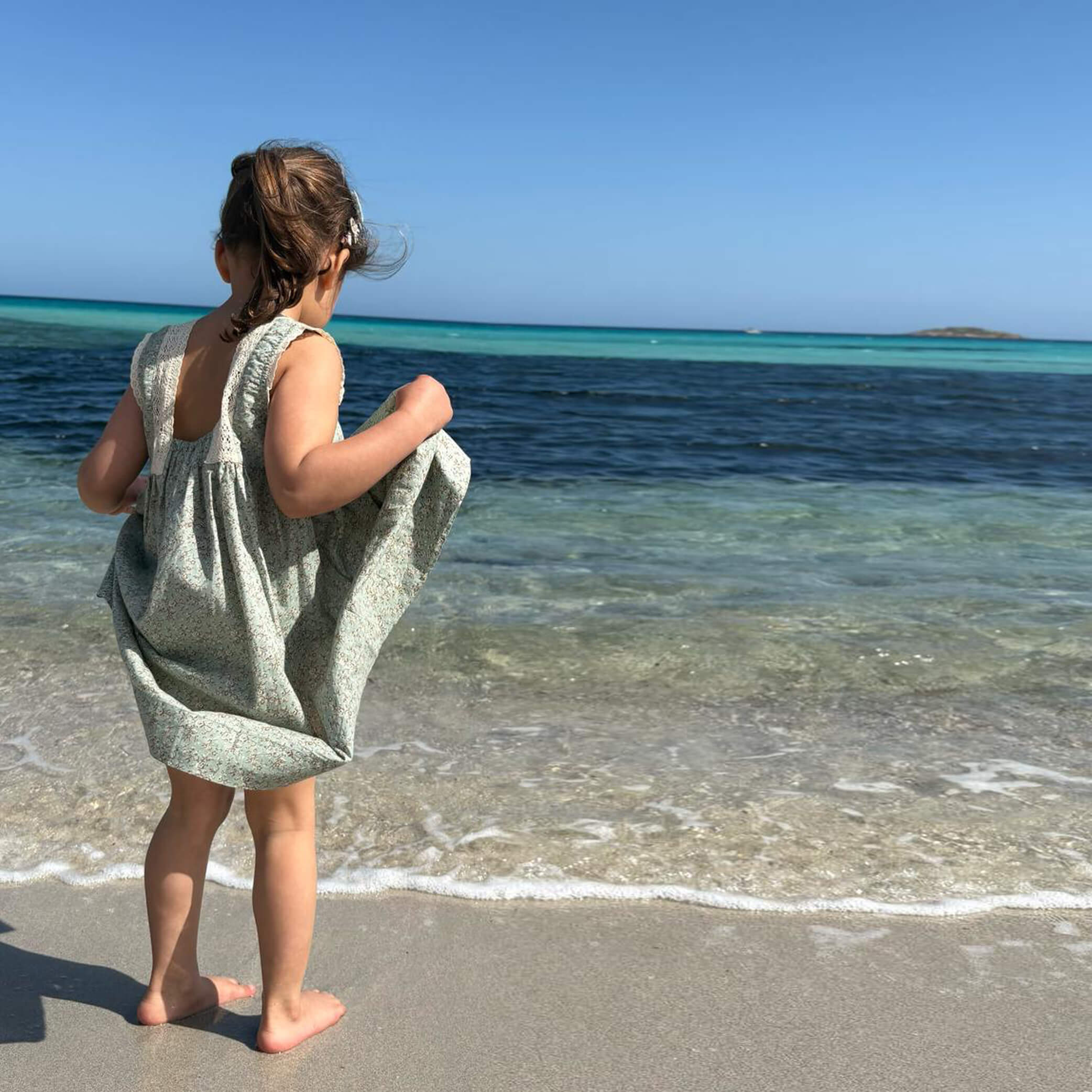 Chloe Lace Trim Dress