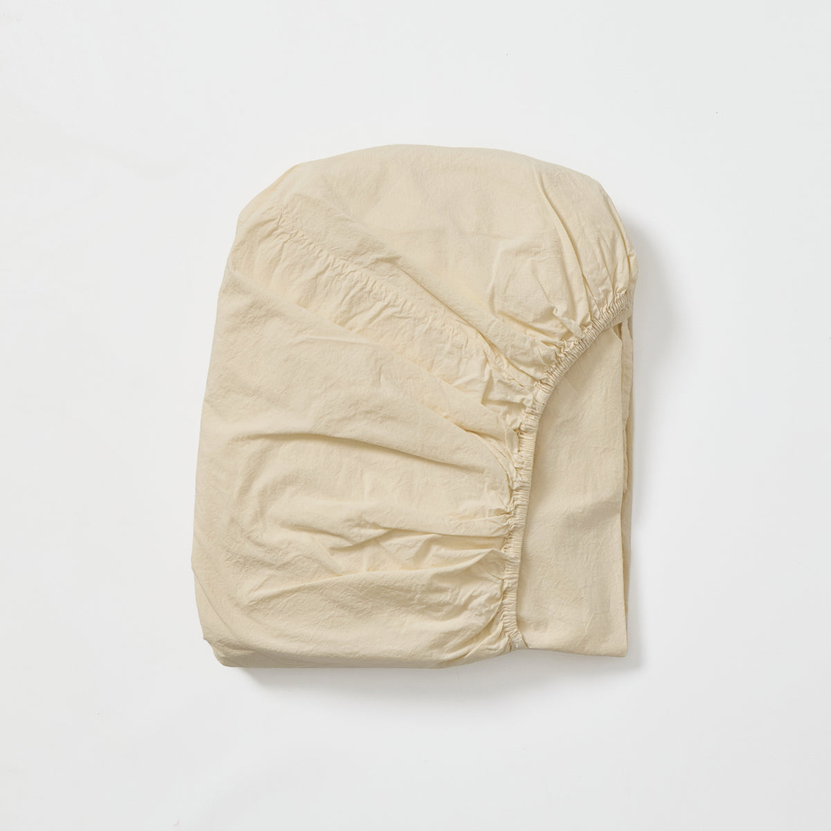 Sandstone Cotton Percale Fitted Sheet