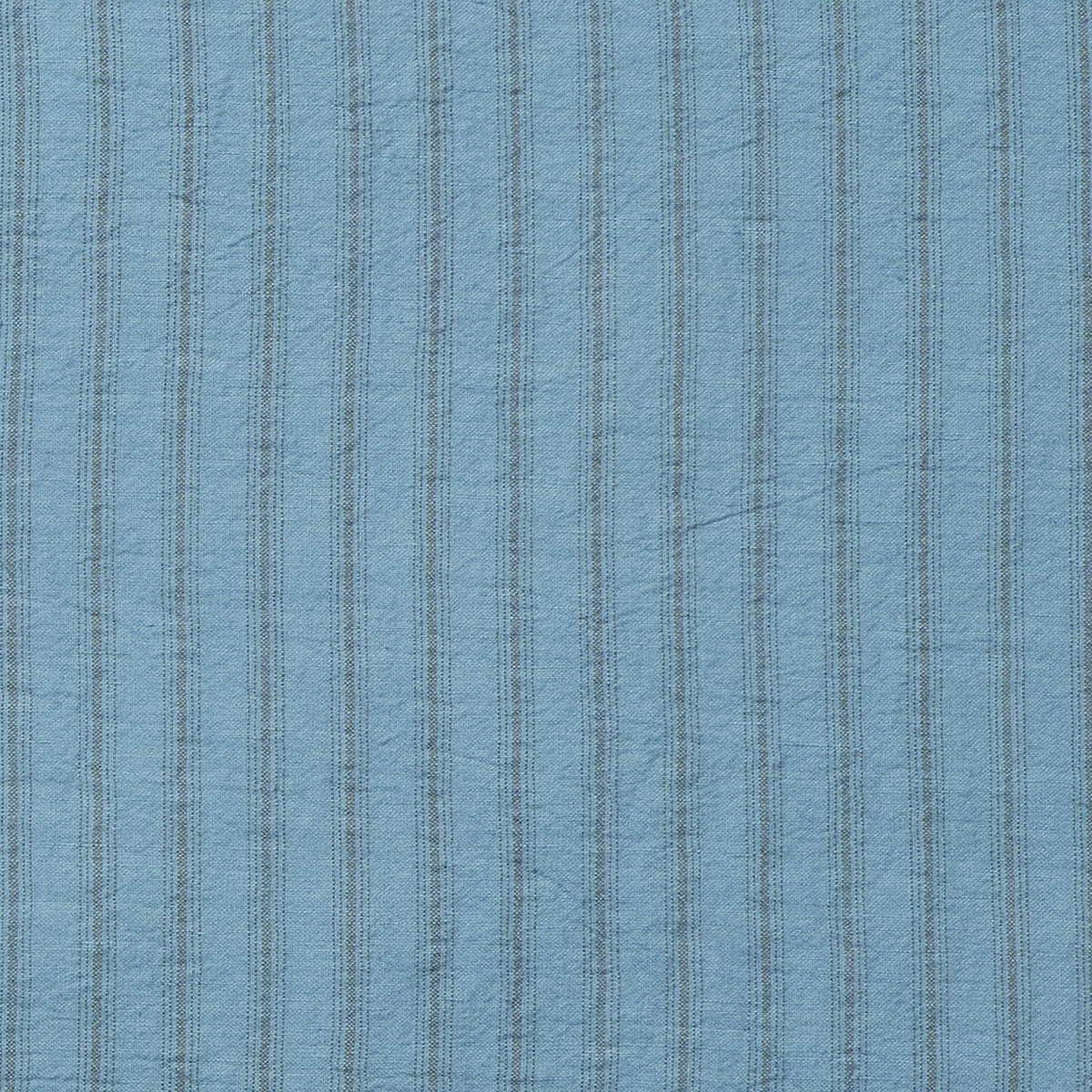 Washed Linen Cotton Ticking Stripe Napkin - Airforce Blue