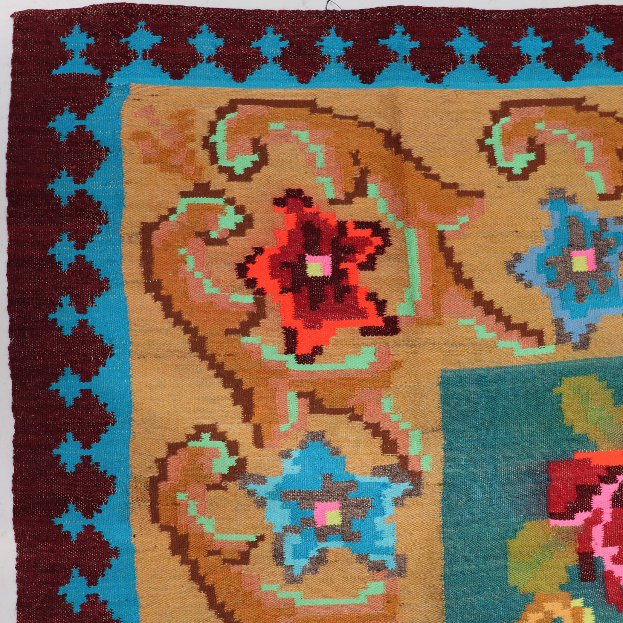 Floral Flat Weave - W154cm x L199cm