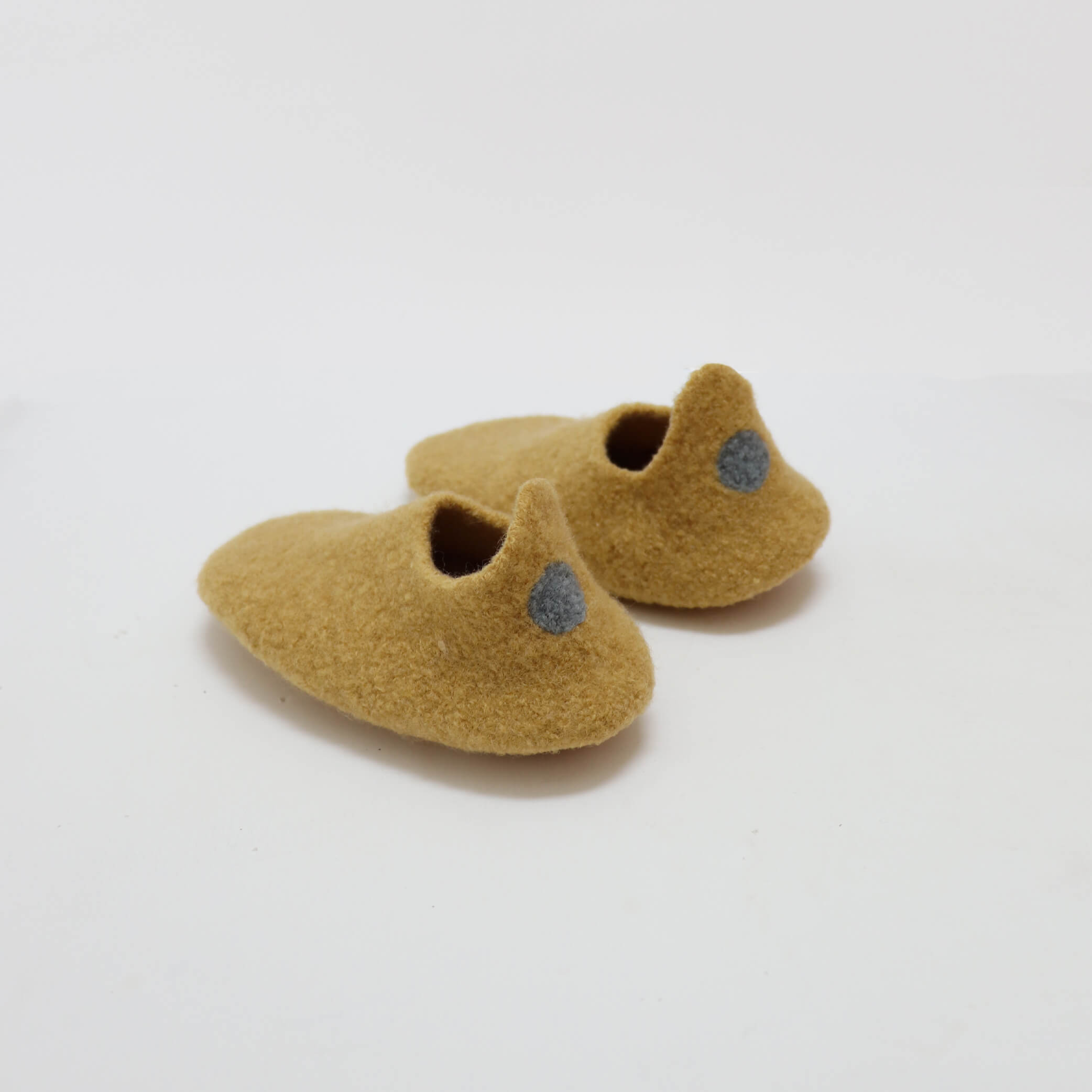 Kids Merino Wool Slippers - Chamomile