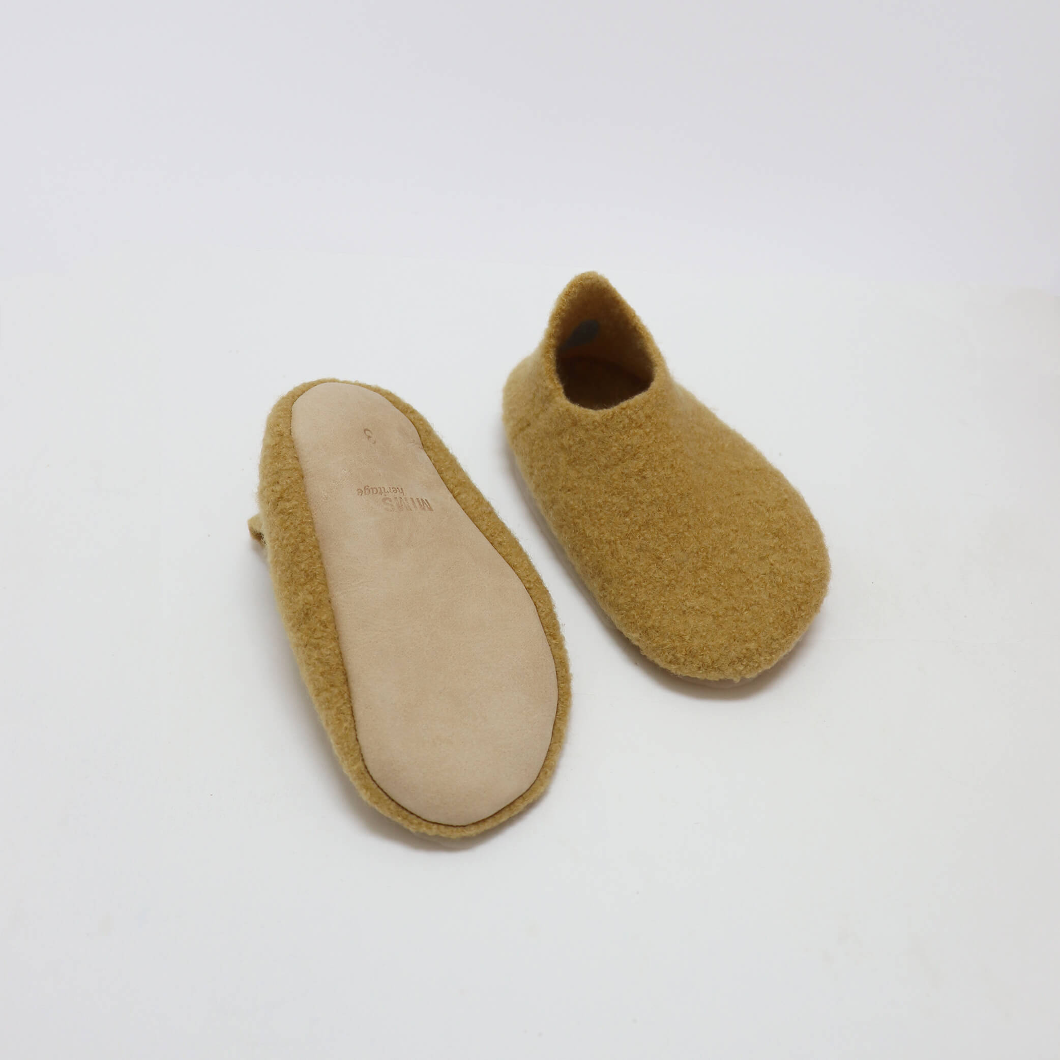 Kids Merino Wool Slippers - Chamomile