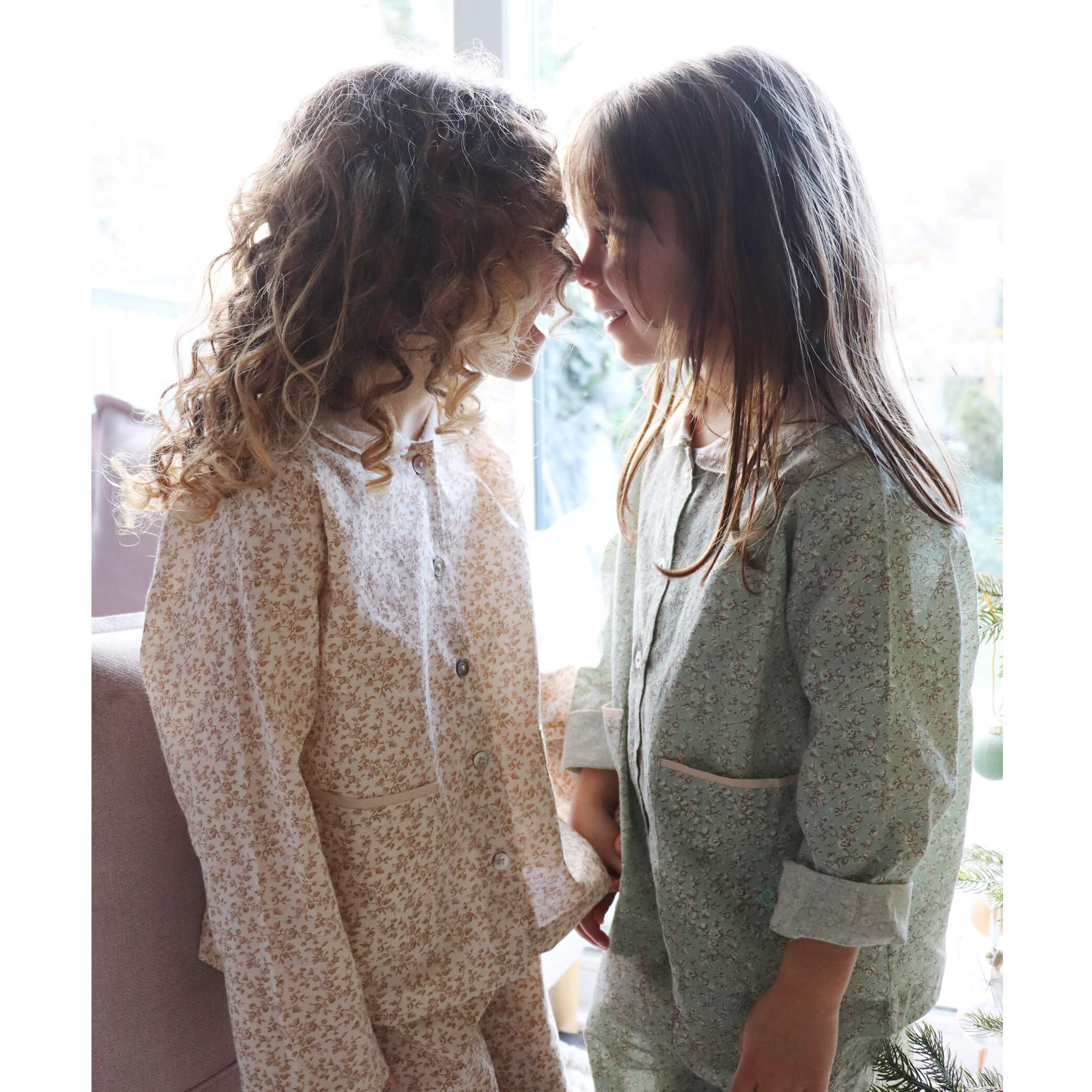 Anais Lace Collar Girls Pyjama Set