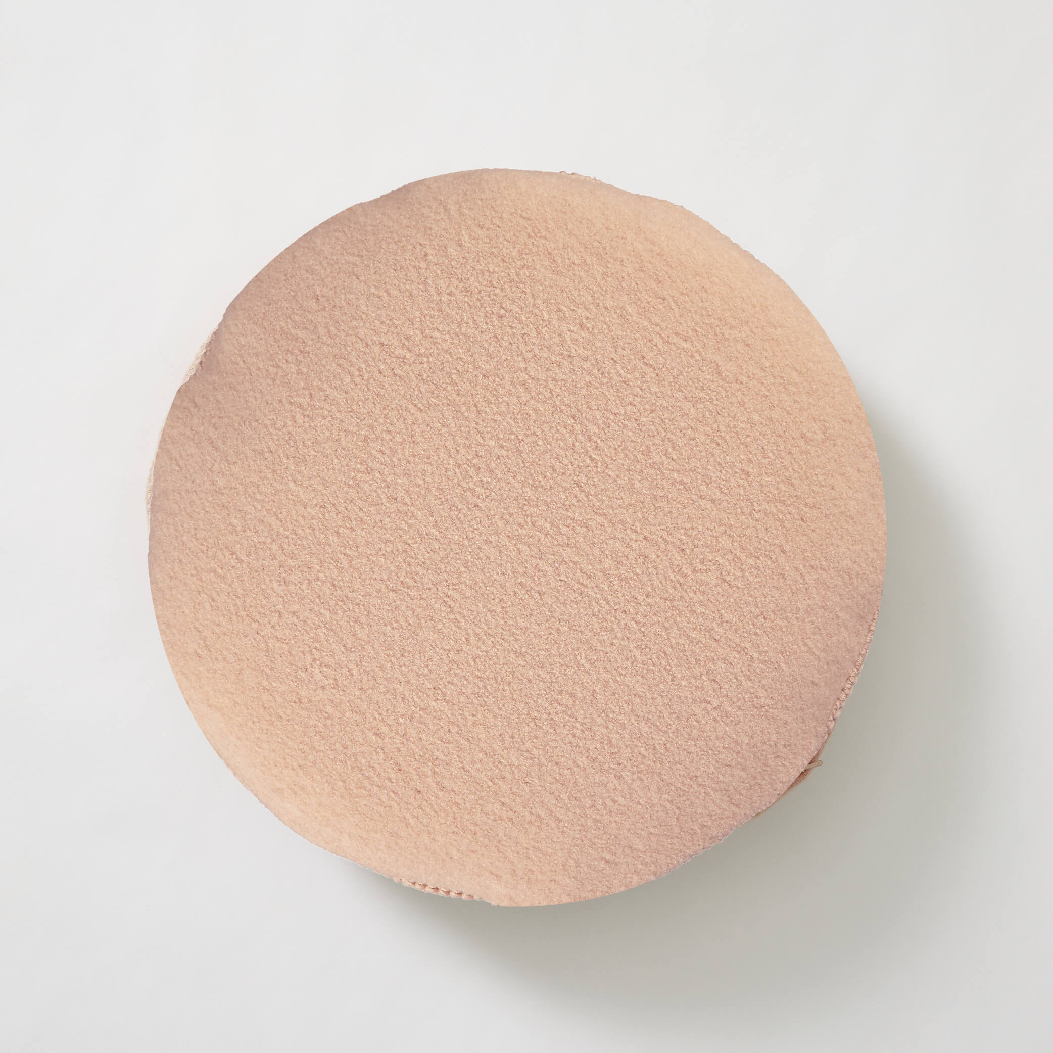 Crochet Circular Wool Cushion - Peach Blossom