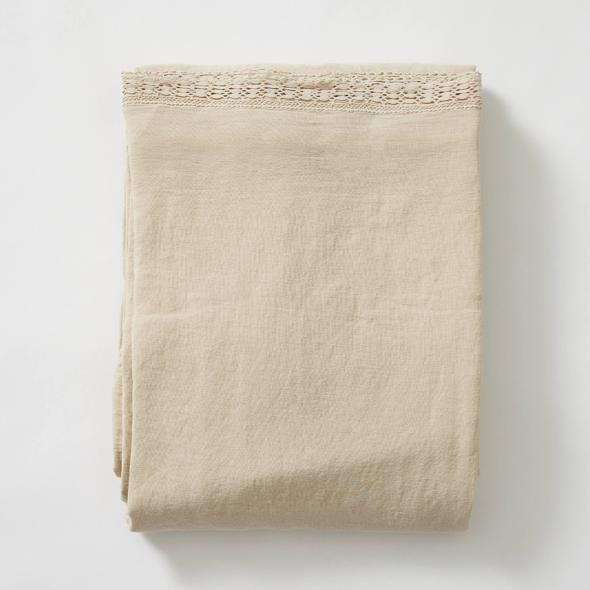Sandstone Lace Top Flat Sheet