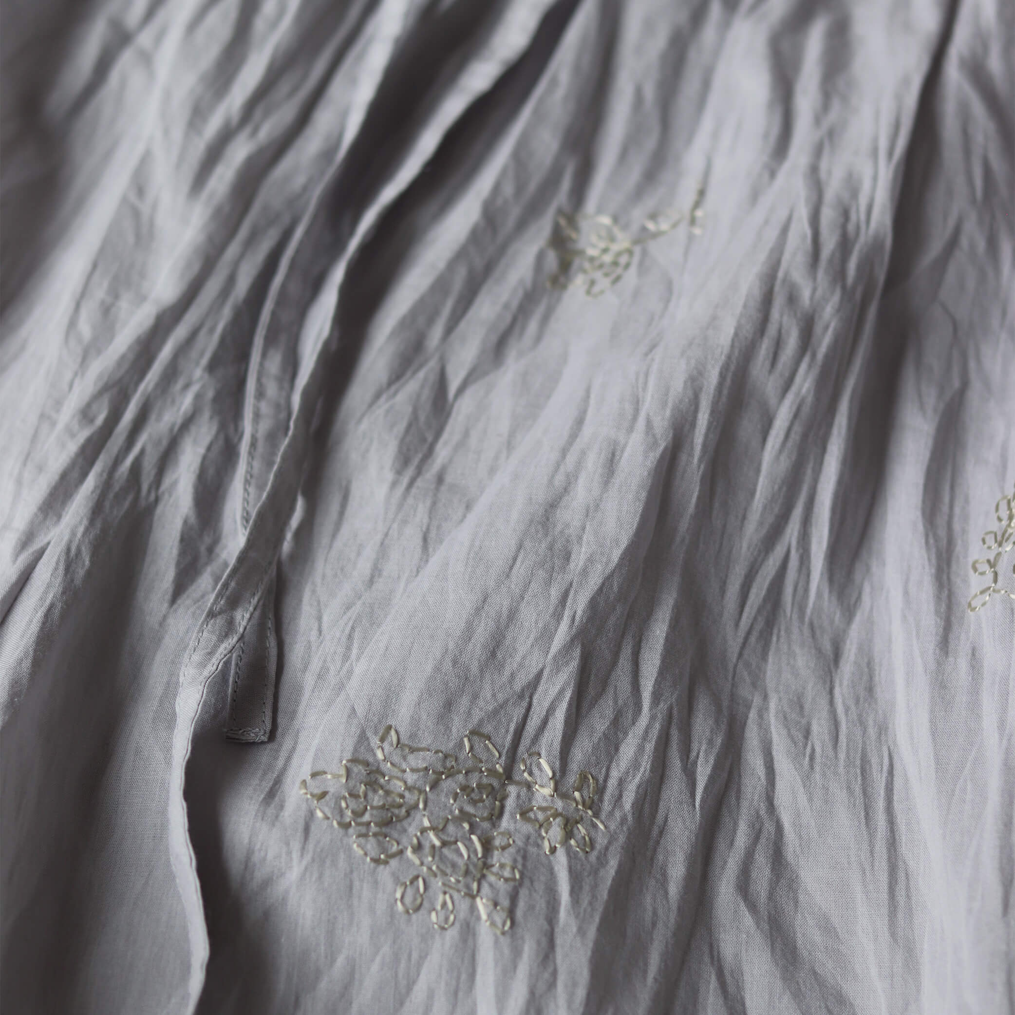 Hand Embroidered Cotton Voile Shorts