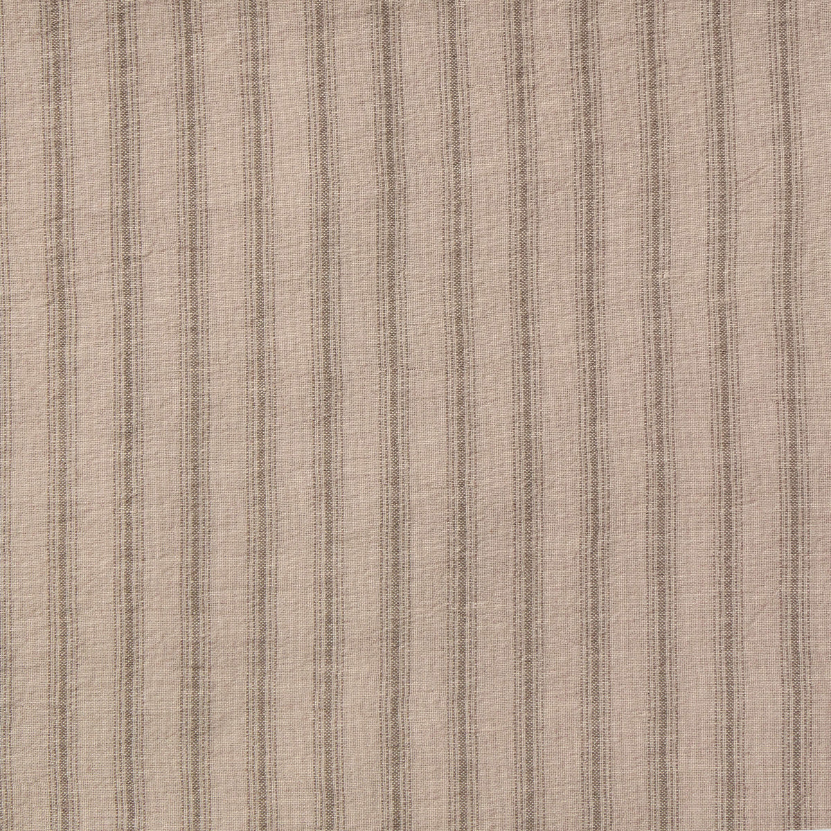Washed Linen Cotton Ticking Stripe Duvet Cover - Soft Rose
