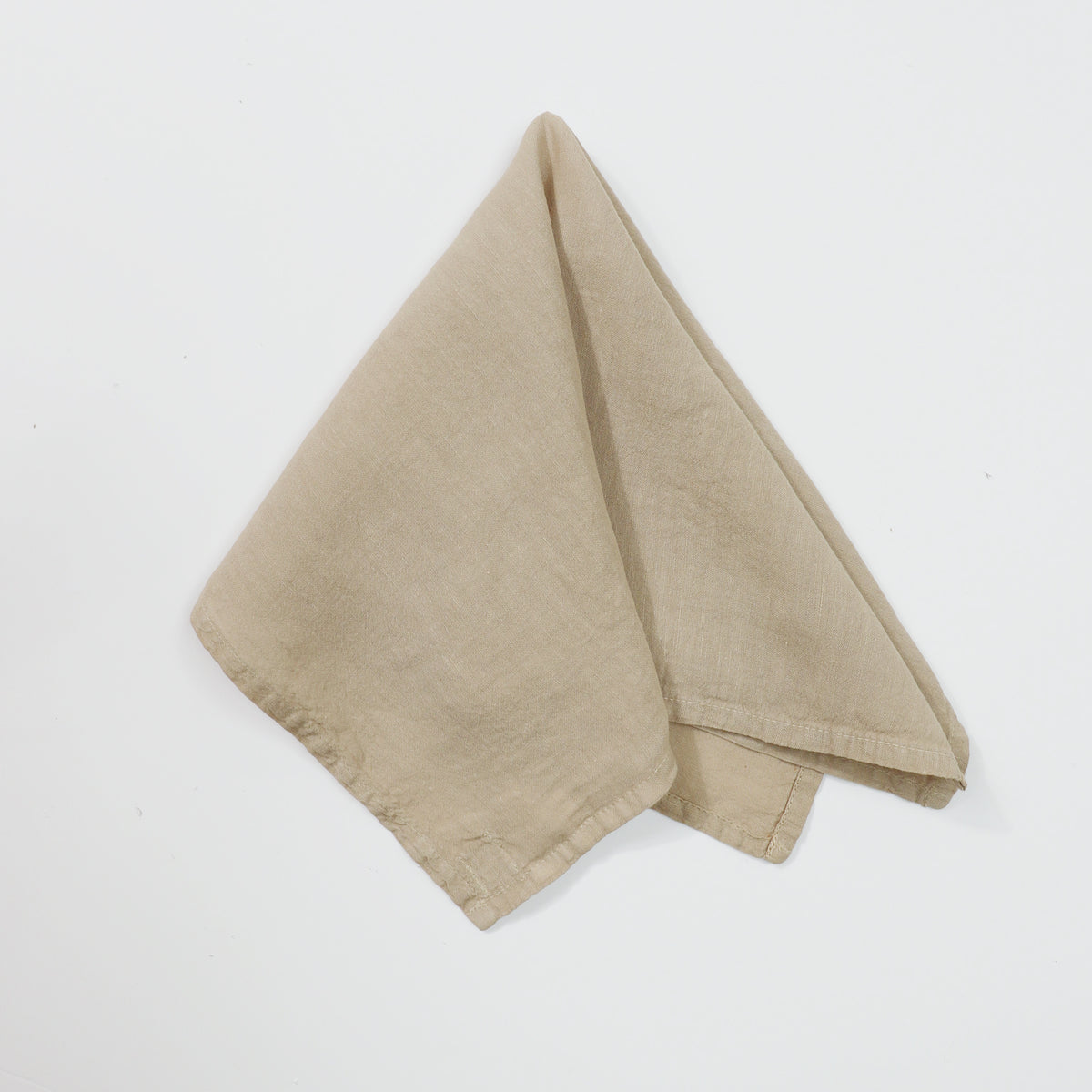 Washed Linen Cotton Napkin - Taupe
