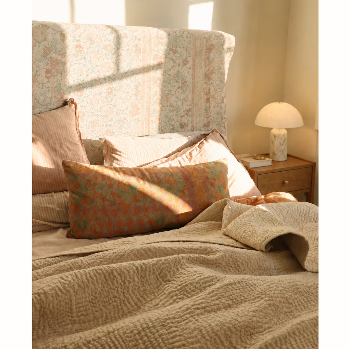 Floral Velvet Cushion
