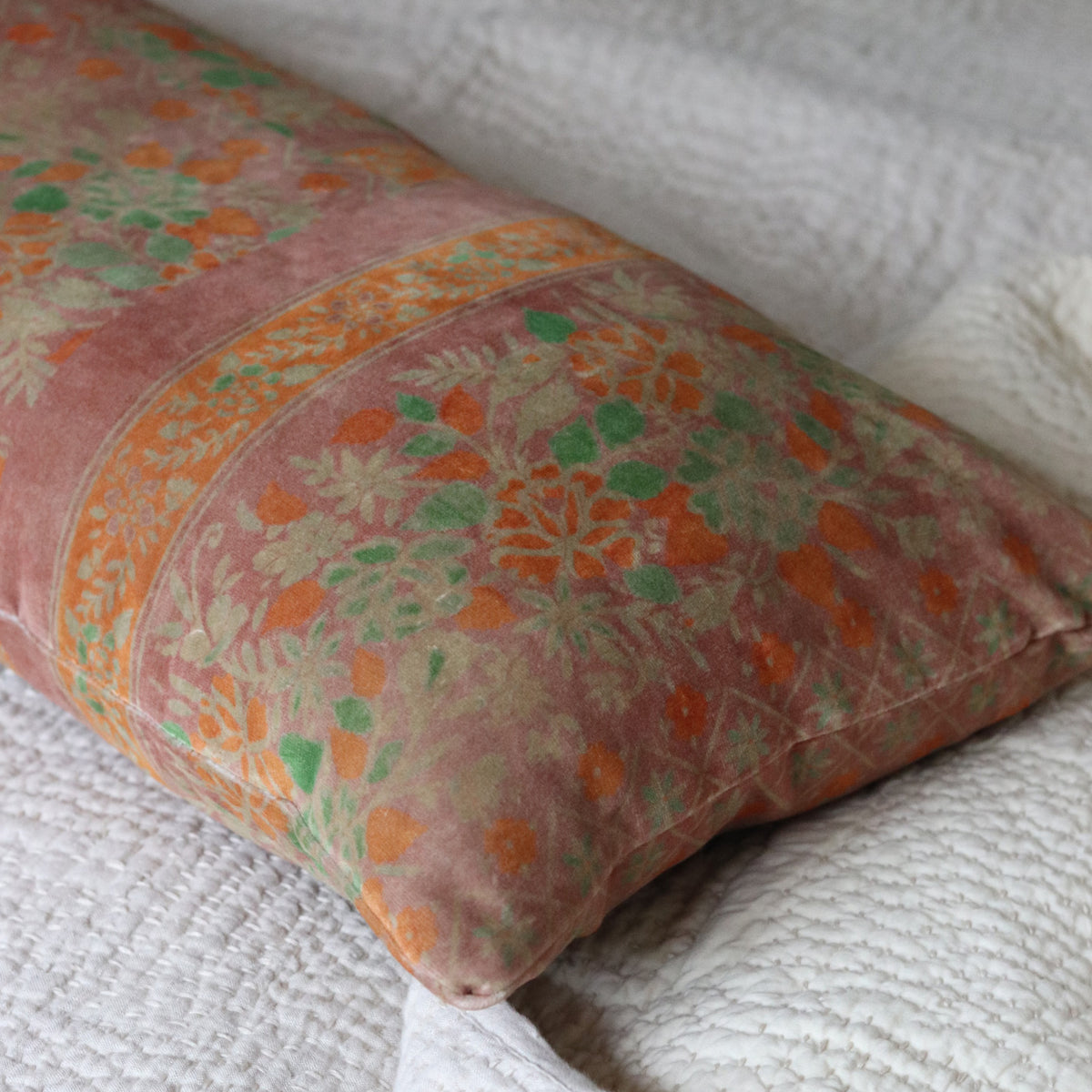 Floral Velvet Cushion