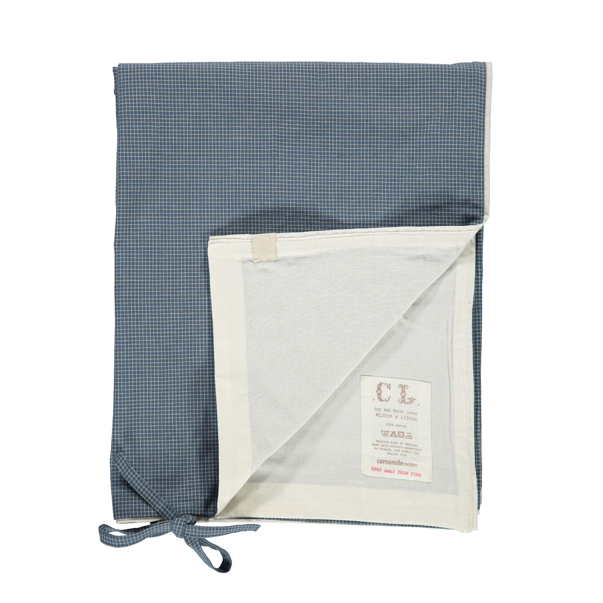 Blue Check Duvet Cover