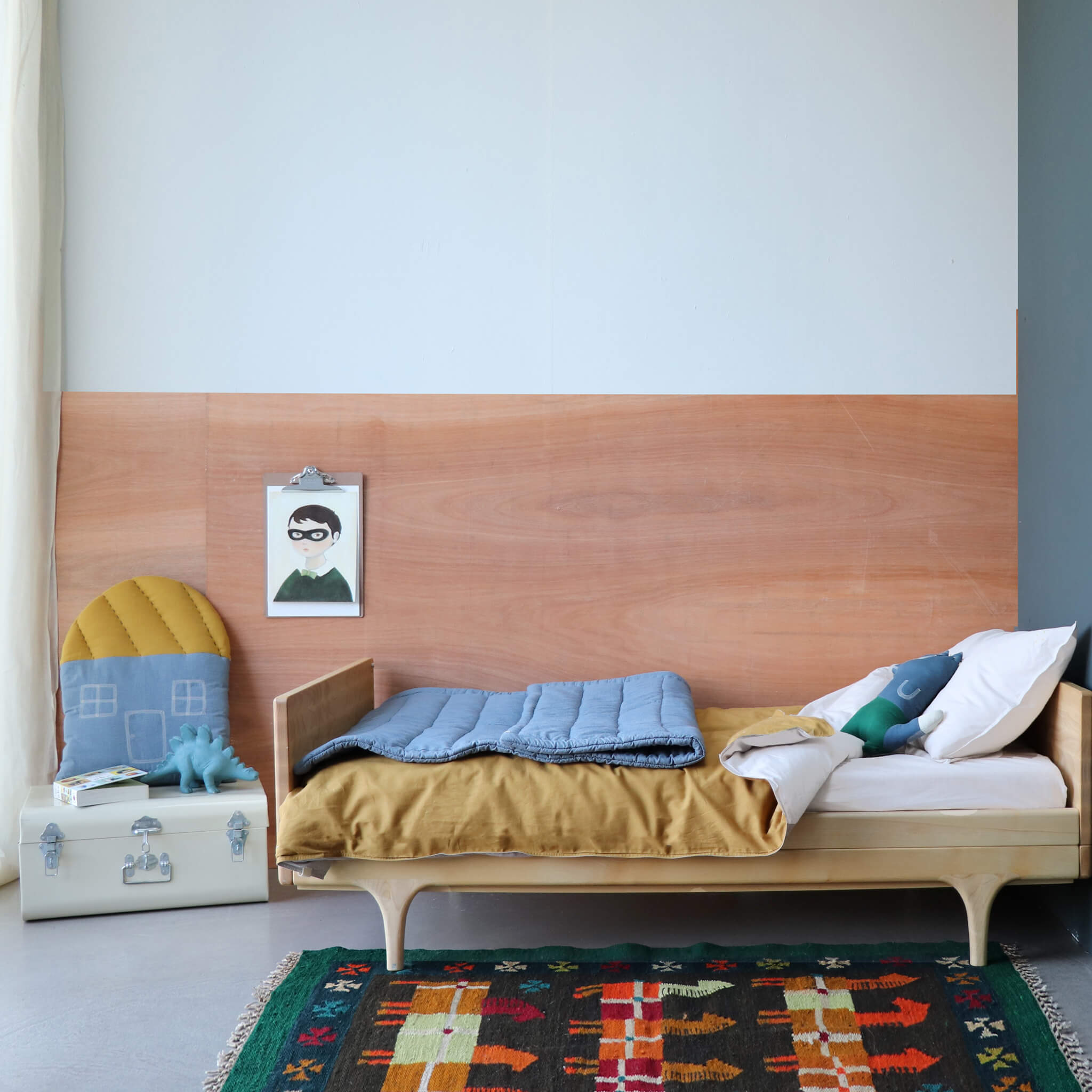 Organic Cotton Fitted Sheet - Stone