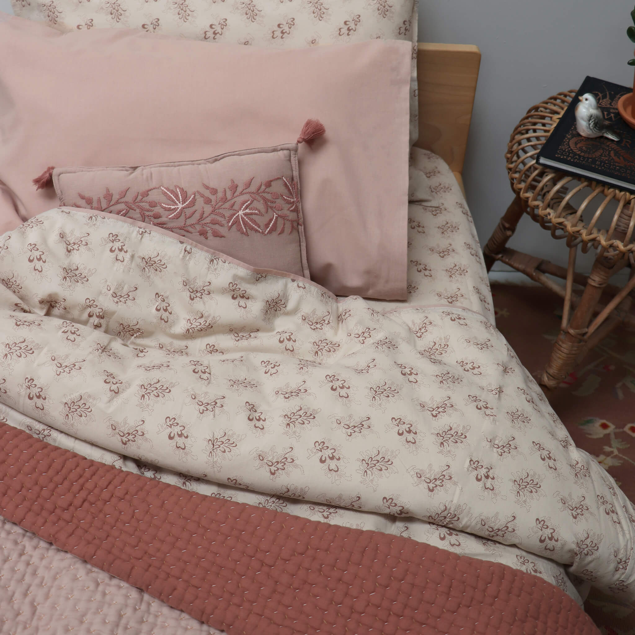 Organic Cotton Pillowcase - Light Mink