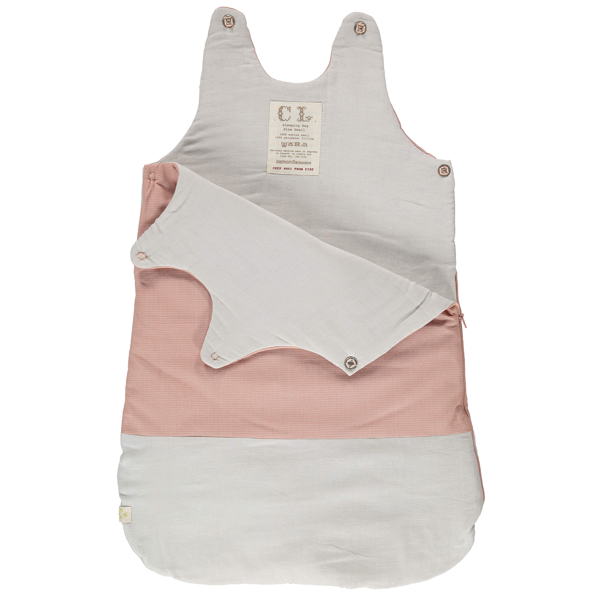 Sleeping Bag - Mini Check Coral