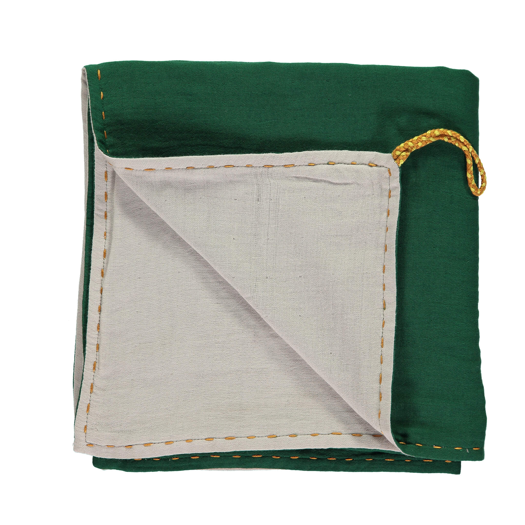 Double Layer Reversible Swaddle - Forest and Ash