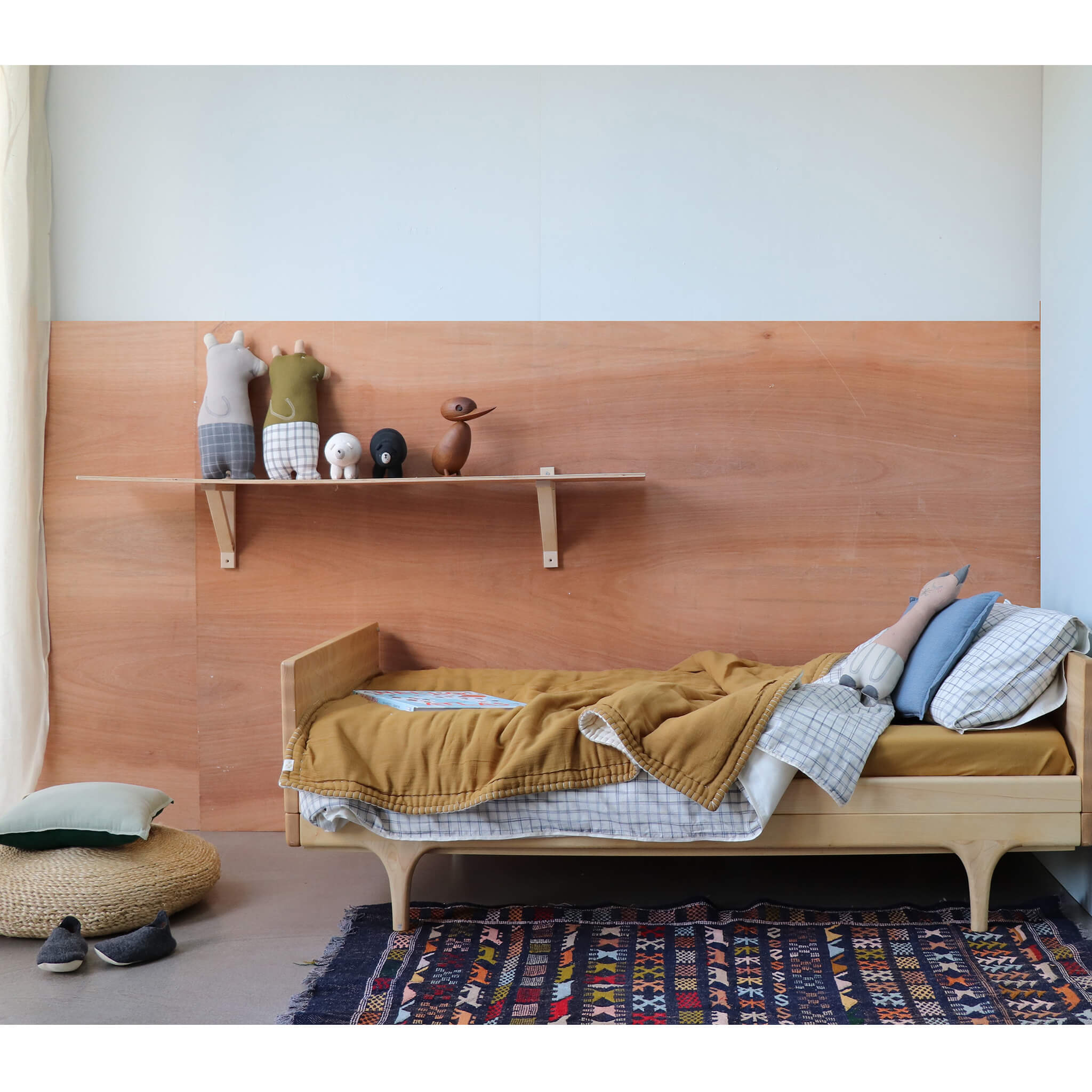 Organic Cotton Fitted Sheet - Ochre