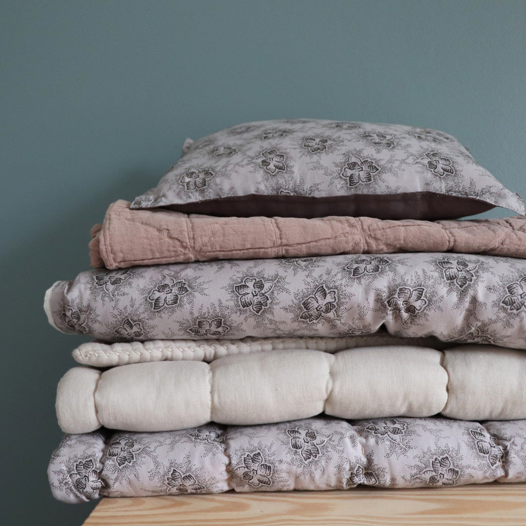 Moses Mattress Cover set of 2 - Spot floral Chocolate