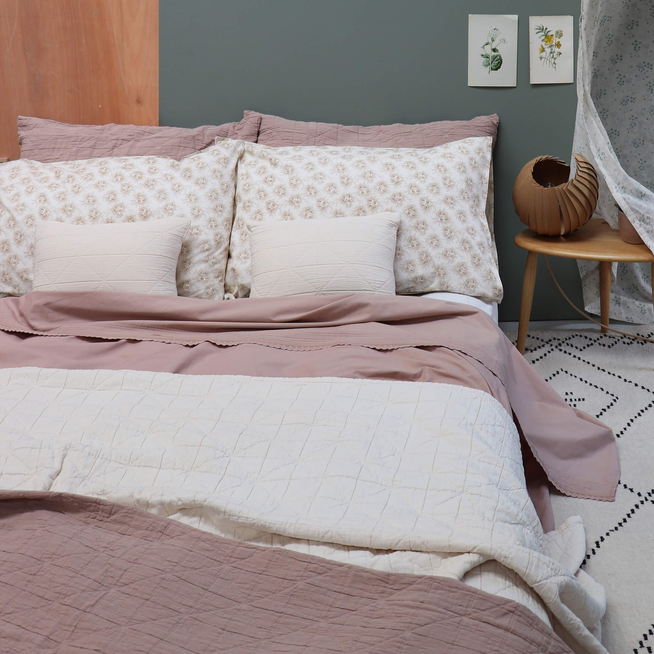 Diamond Soft Organic Cotton Blanket - Natural