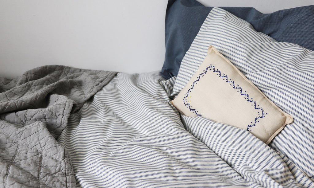 Ticking stripe Blue