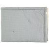 Reversible Cot Blanket - Light Blue + Coco Check with Reverse in Stone