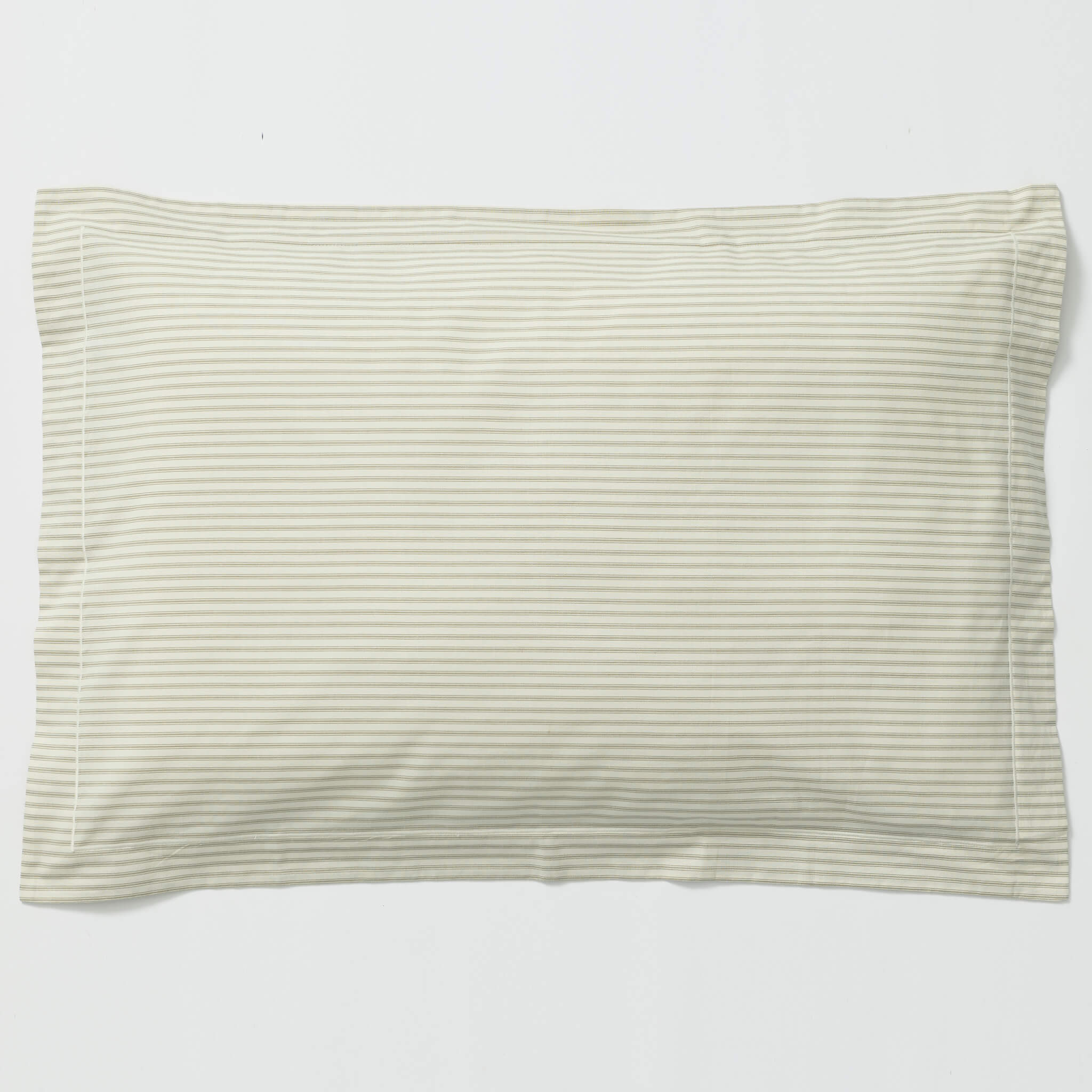 Ticking Stripe Ecru/ French Grey Pillowcase