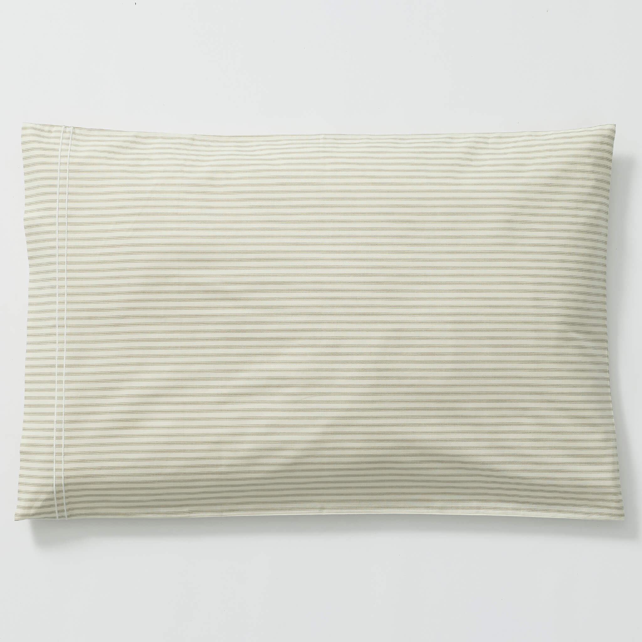 Ticking Stripe Ecru/ French Grey Pillowcase