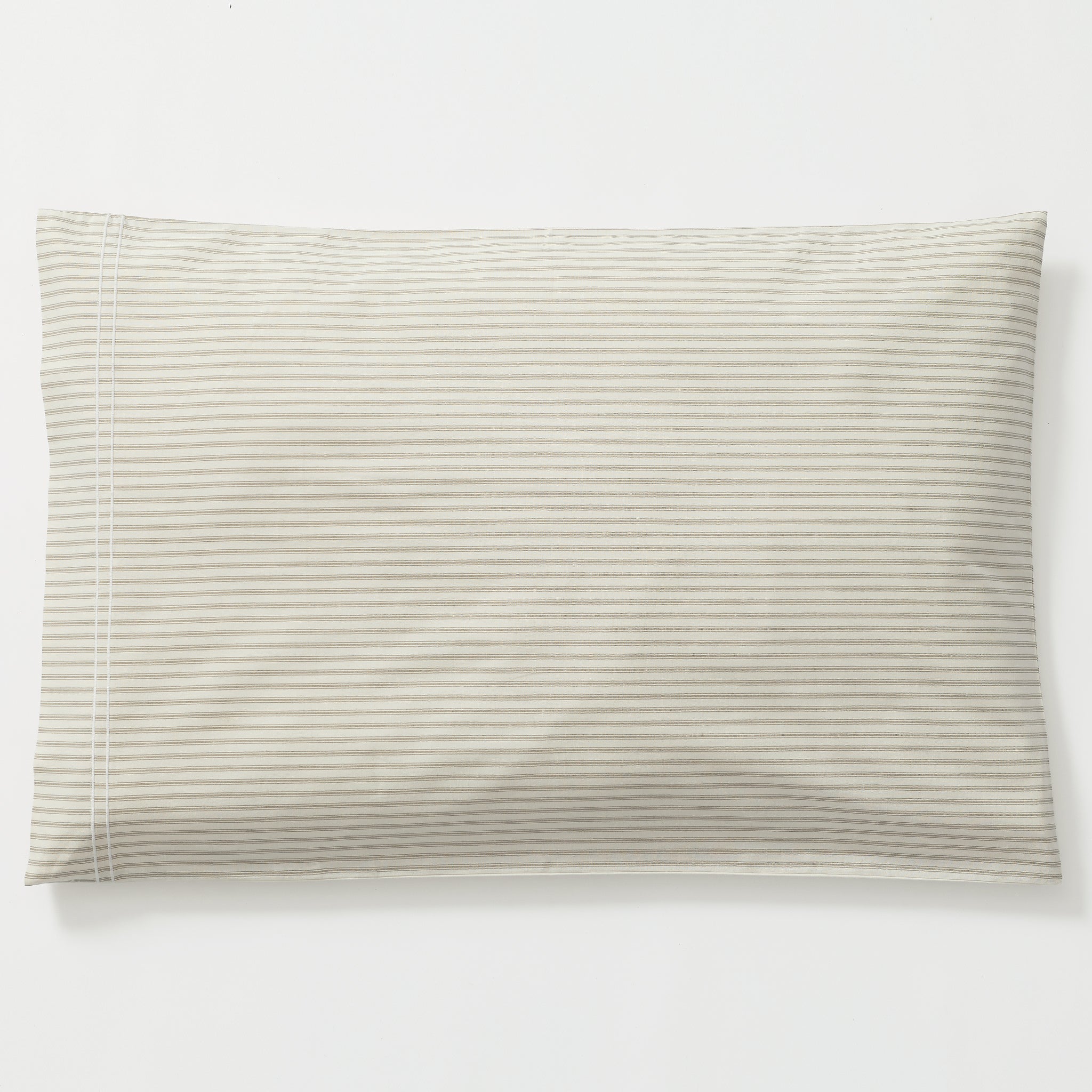 Ticking Stripe Ecru/ French Grey Pillowcase