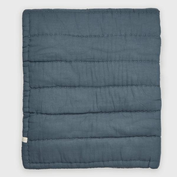 Hand Quilted blanket - Ink
