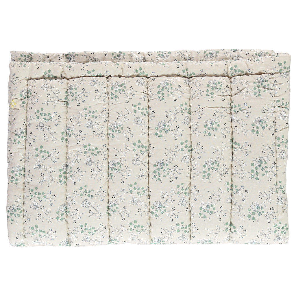 Minako Cornflower Floral Hand Quilted Blanket