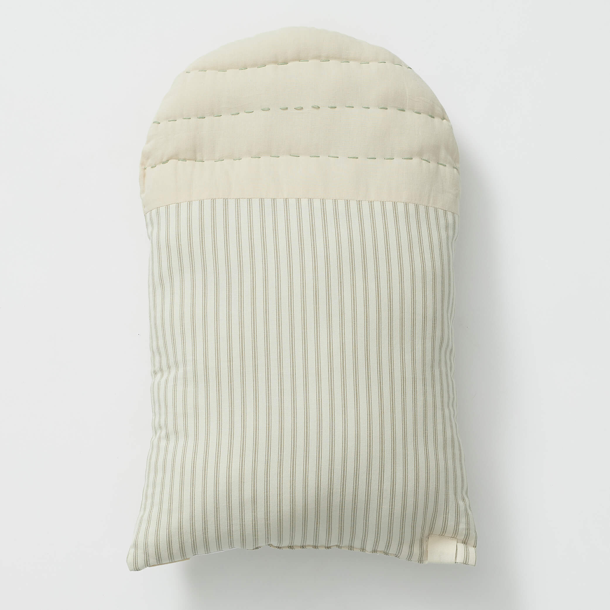 Midi House Cushion - Ticking Stripe French Grey