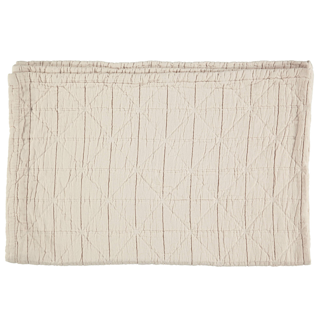 Diamond Soft Organic Cotton Blanket - Natural 200 x 200cm