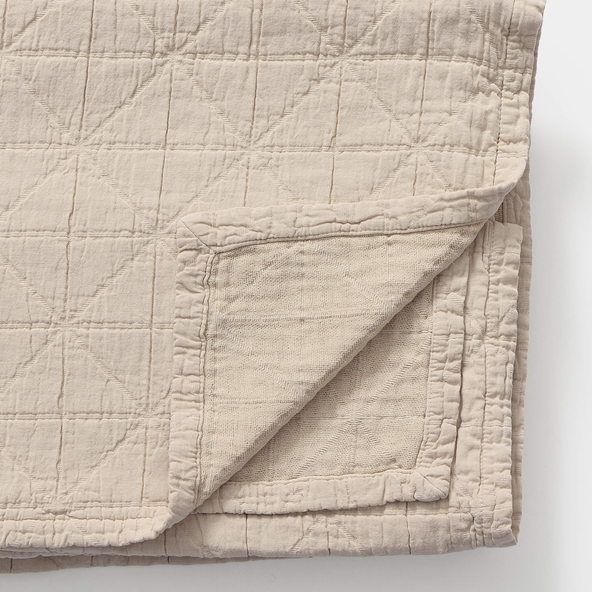 Diamond Soft Organic Cotton Blanket - Putty