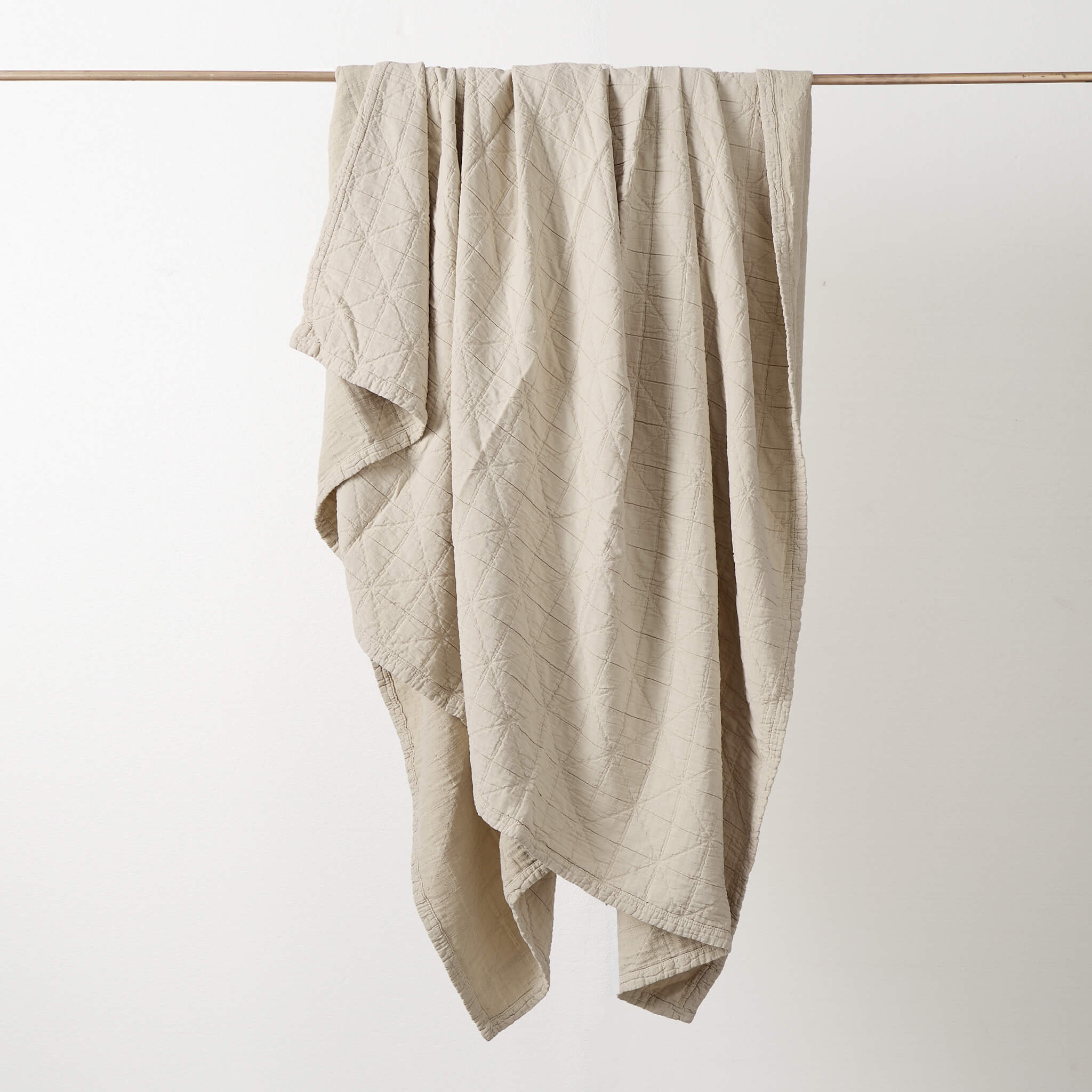 Diamond Soft Organic Cotton Blanket - Putty