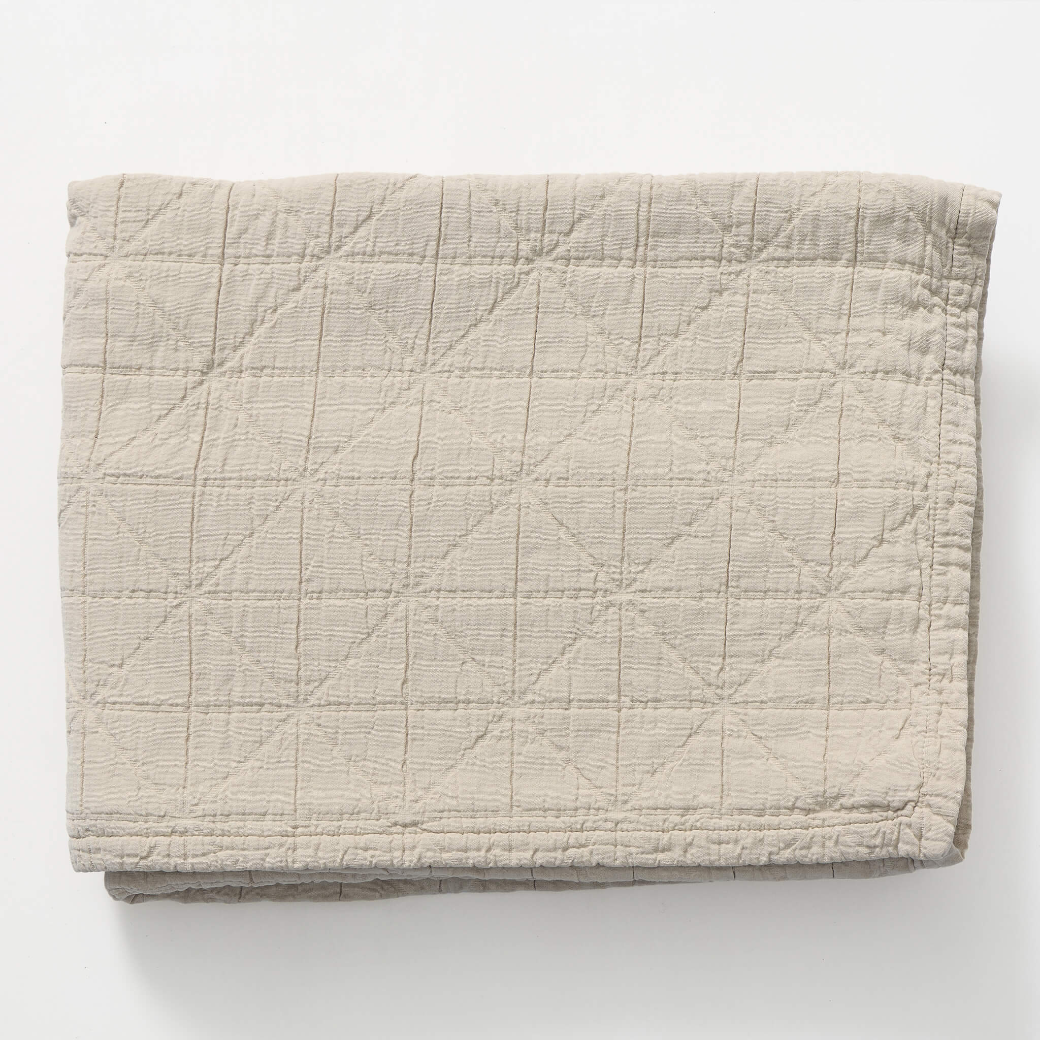 Diamond Soft Organic Cotton Blanket - Putty