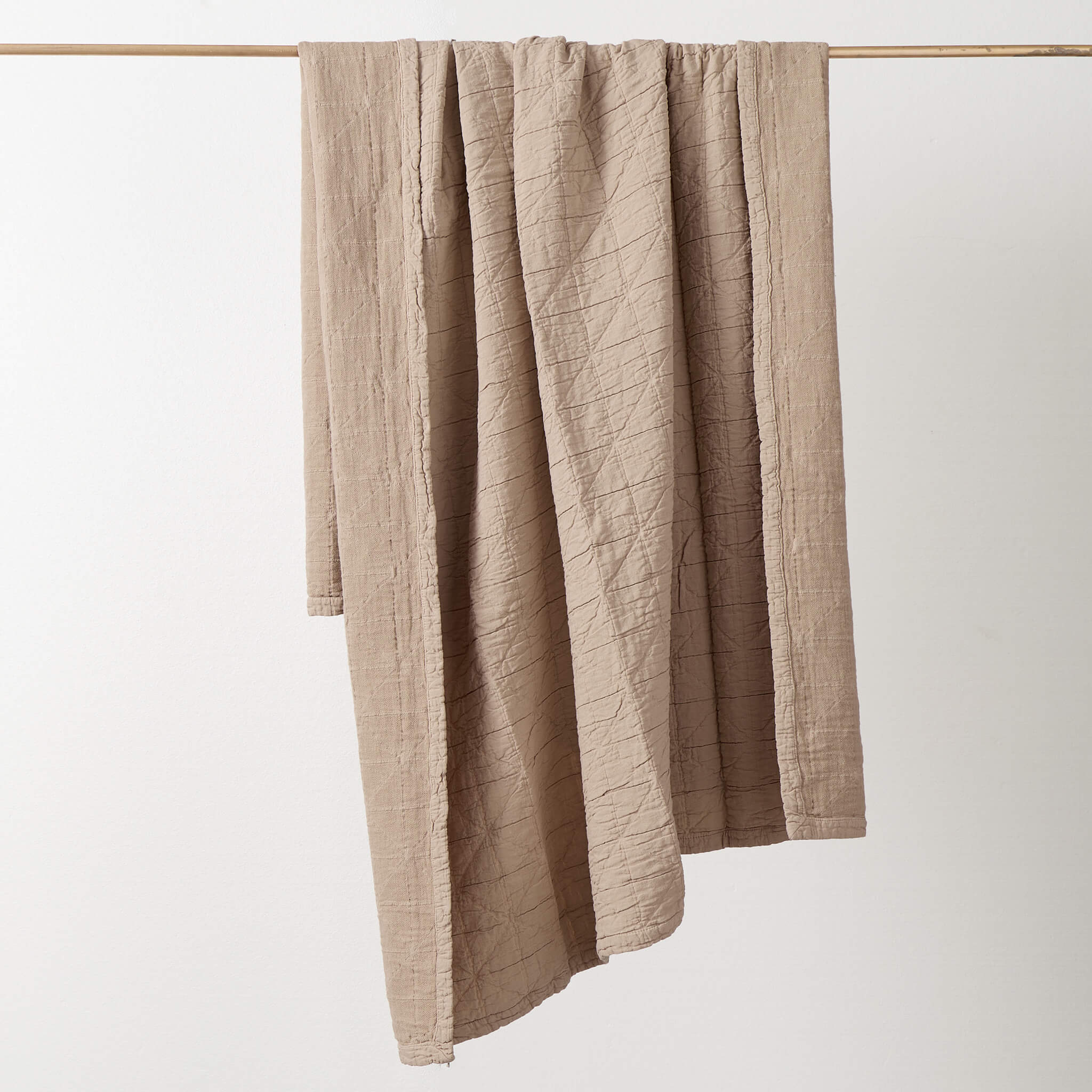 Diamond Soft Organic Cotton Blanket - Soft Rose