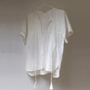 Hand Embroidered Voile Top in Chalk