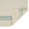 Ecru Sage Stripe Soft Waffle Cotton Hand Towel