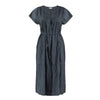 Pin Tuck Voile Dress in Ink