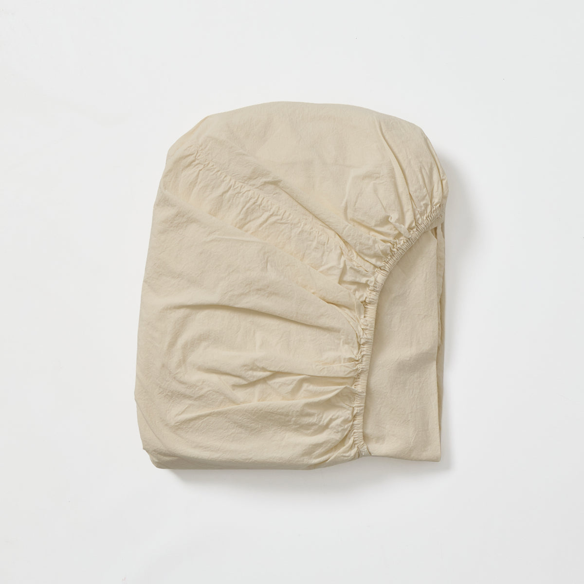 Sandstone Cotton Percale Fitted Sheet