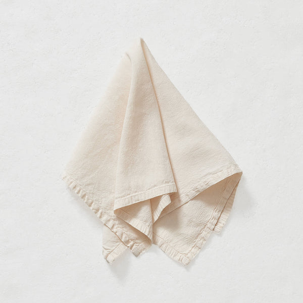 Washed Linen Cotton Napkin - Soft Shell