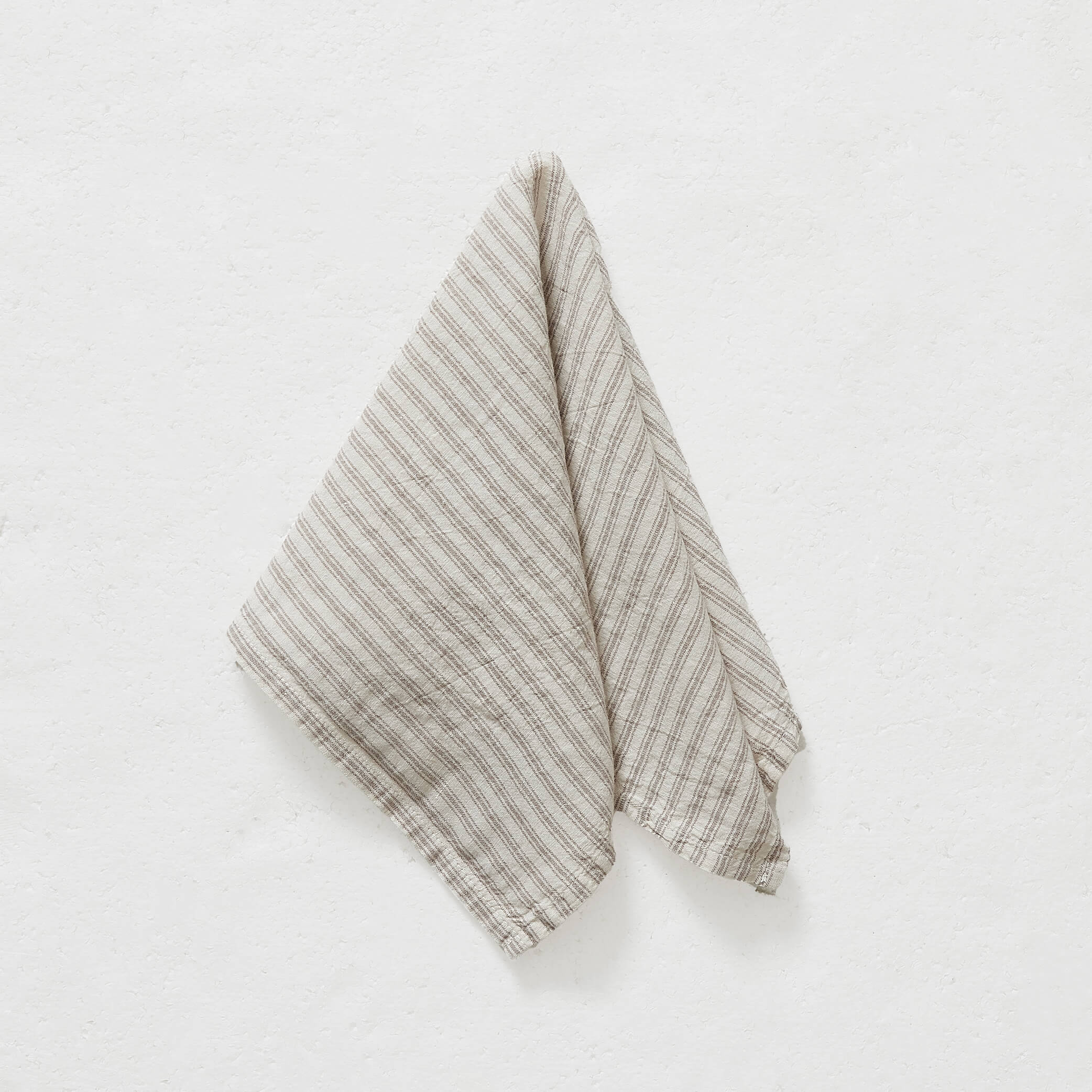Set of 4 Mineral Ticking Stripe Napkins